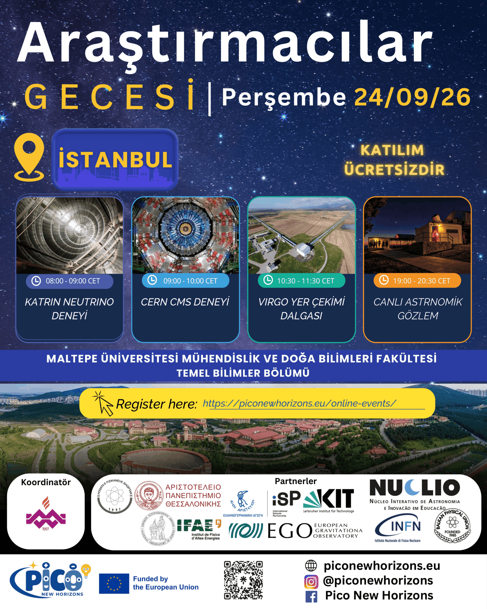 Researchers' Night Türkiye poster